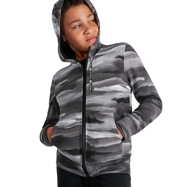 Canterbury Kids Full Zip Printed Hoodie - Black - Detail 5