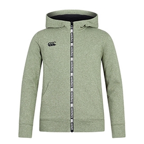 Canterbury Kids Full Zip Printed Hoodie - Capulet Olive Marl - F