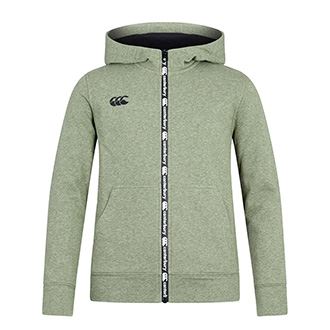 Canterbury Kids Full Zip Printed Hoodie - Capulet Olive Marl - F Canterbury Kids Full Zip Printed Hoodie - Capulet Olive Marl - F