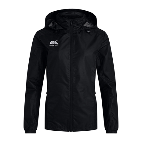 Canterbury Womens Club Vaposhield Full Zip Rain Jacket Black - F