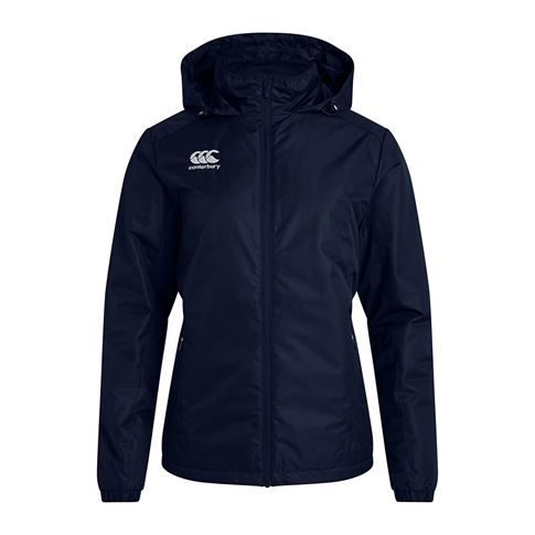 Canterbury Womens Club Vaposhield Stadium Jacket Navy - Front Canterbury Womens Club Vaposhield Stadium Jacket Navy - Front