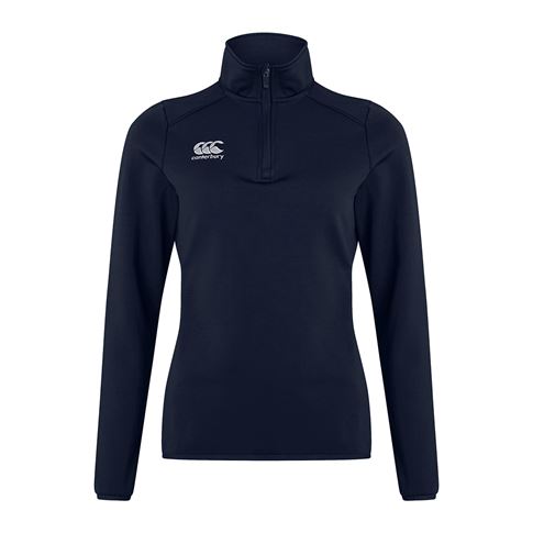 Canterbury Womens Club 1/4 Zip Mid Layer Training Top Navy - Fro Canterbury Womens Club 1/4 Zip Mid Layer Training Top Navy - Fro