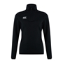 Canterbury Womens Club 1/4 Zip Mid Layer Training Top Black - Fr 