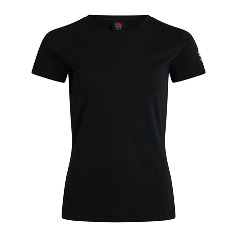 Canterbury Womens Club Plain Tee Black - Front