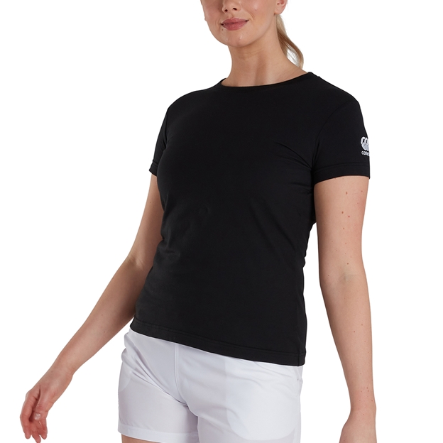 Canterbury Womens Club Plain Tee Black - Model