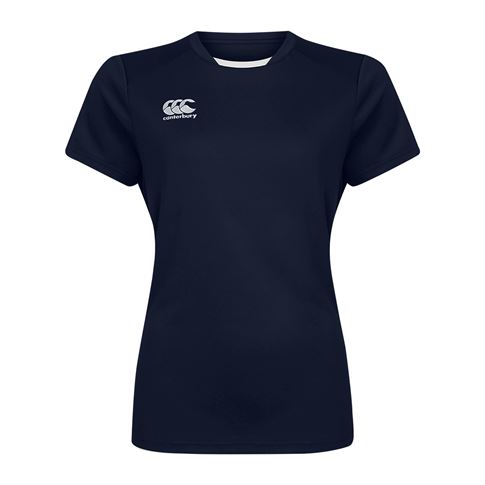 Canterbury Womens Club Training Tee Navy - Front Canterbury Womens Club Training Tee Navy - Front