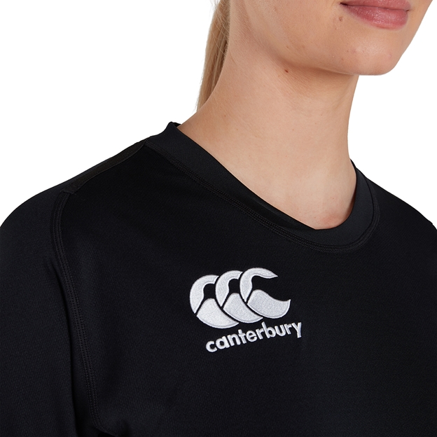 Canterbury Womens Club Training Jersey Black - Detail 1
