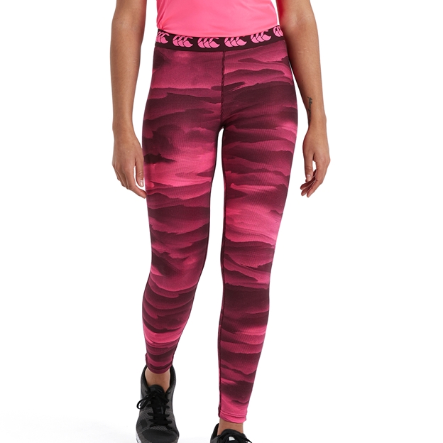 Canterbury Womens Vapodri Leggings - Winetasting - Front