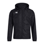 Canterbury Club Vaposhield Full Zip Rain Jacket Black - Front 