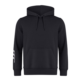 Canterbury Club Hoodie Black Kids - Front