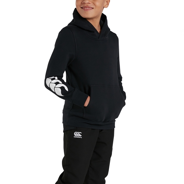 Canterbury Club Hoodie Black Kids - Model