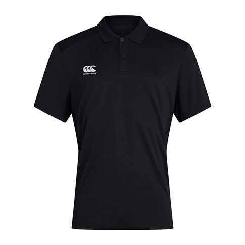 Canterbury Club Training Polo Black Youths - Front Canterbury Club Training Polo Black Youths - Front