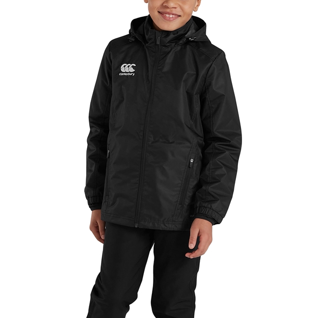 Canterbury Club Vaposhield Full Zip Rain Jacket Black Kids - Mod