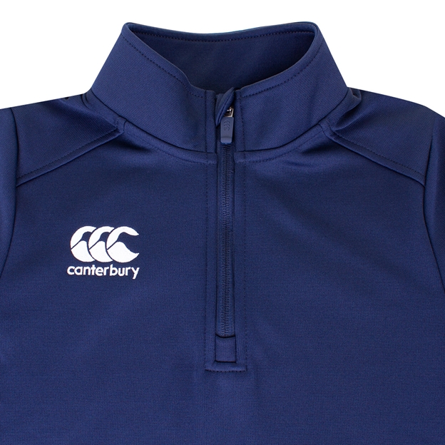 Canterbury Club 1/4 Zip Mid Layer Training Top Navy Kids - Cante