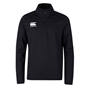 Canterbury Club 1/4 Zip Mid Layer Training Top Black Youths - Fr 