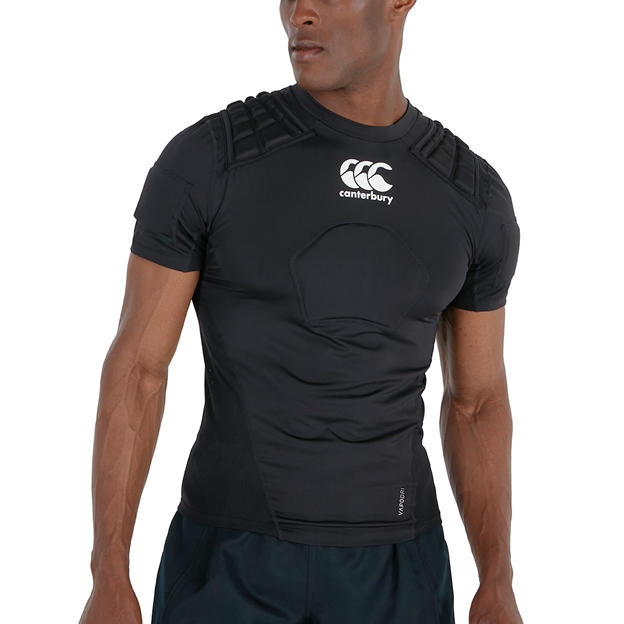 Canterbury Adults Pro Rugby Shoulder Pads - Black - Model