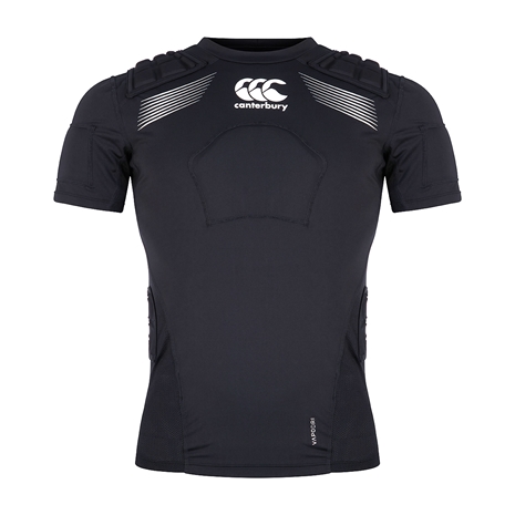 Canterbury Adults Elite Rugby Shoulder Pads - Black - Front