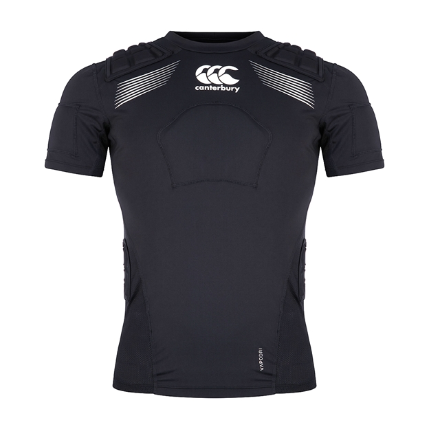 Canterbury Adults Elite Rugby Shoulder Pads - Black - Front