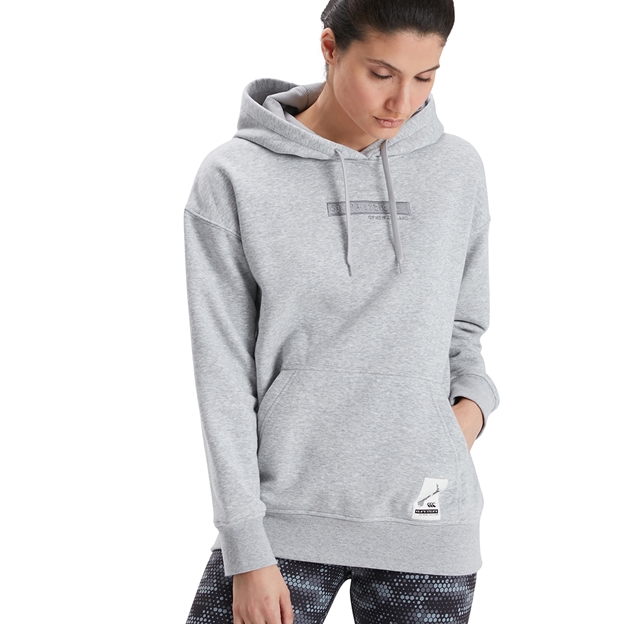Canterbury Womens Oversize Hoodie - Classic Marl - Model
