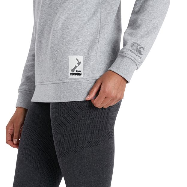 Canterbury Womens Crew Neck Sweatshirt - Classic Marl - Hem