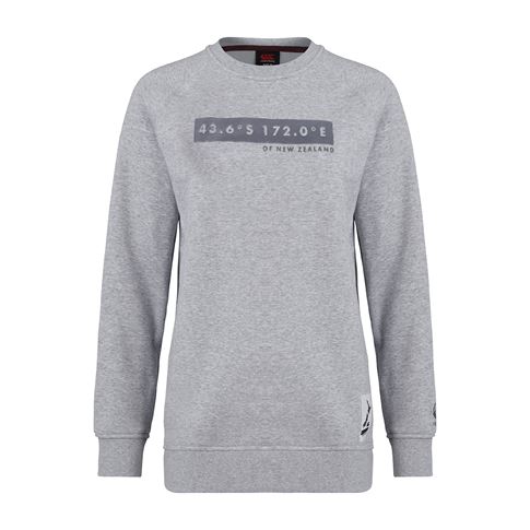 Canterbury Womens Crew Neck Sweatshirt - Classic Marl - Front Canterbury Womens Crew Neck Sweatshirt - Classic Marl - Front