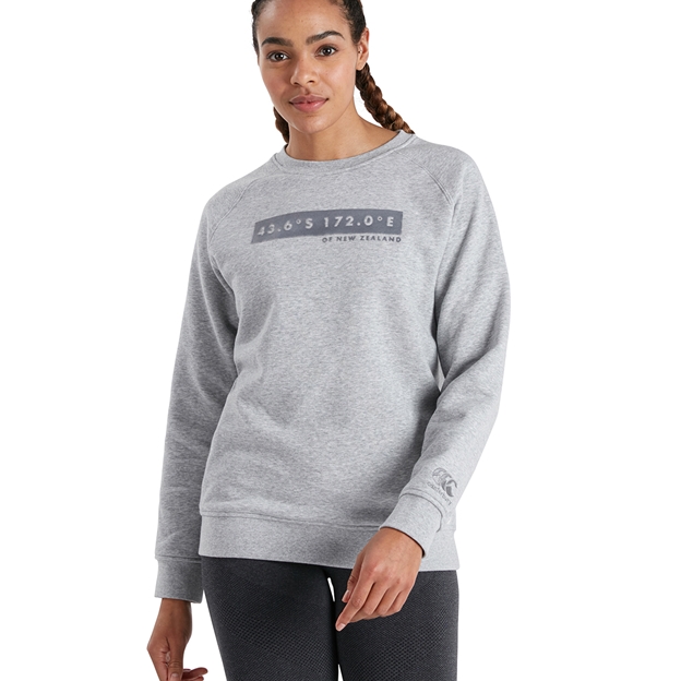 Canterbury Womens Crew Neck Sweatshirt - Classic Marl - Model