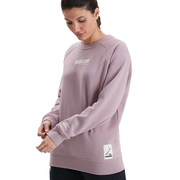 Canterbury Womens Crew Neck Sweatshirt - Elderberry - Model