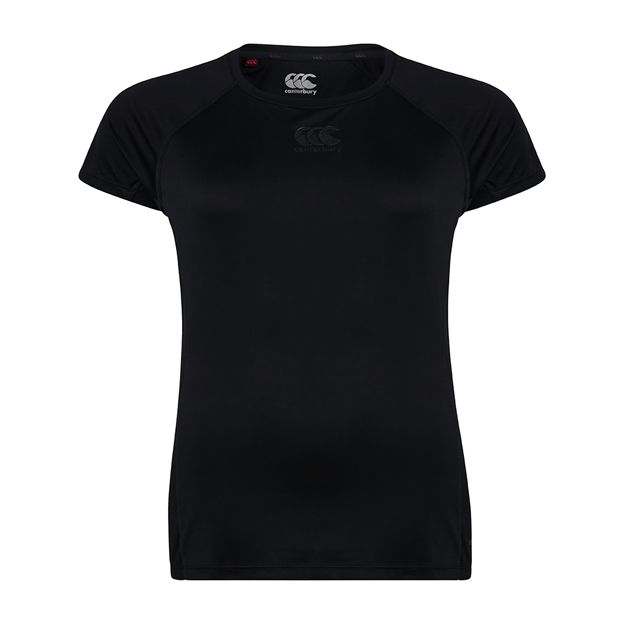 Canterbury Womens Vapodri Superlight Tee - Black - Front