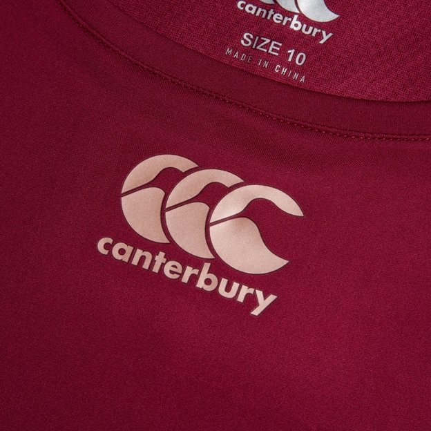Canterbury Womens Vapodri Superlight Tee - Purple Potion - Detai