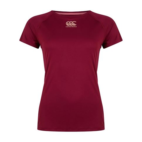 Canterbury Womens Vapodri Superlight Tee - Purple Potion - Front Canterbury Womens Vapodri Superlight Tee - Purple Potion - Front