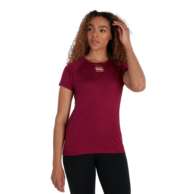 Canterbury Womens Vapodri Superlight Tee - Purple Potion - Model