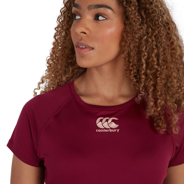 Canterbury Womens Vapodri Superlight Tee - Purple Potion - Model