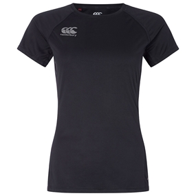 Canterbury Womens Superlight Training Tee - Black - Front