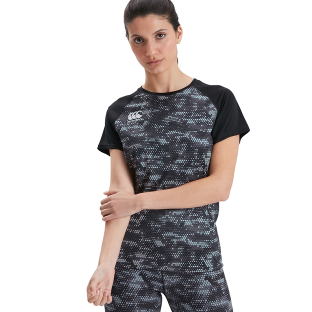 Canterbury Womens Vapodri Superlight Graphic Tee - Frost Grey - 