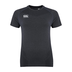 Canterbury Womens Seamless Tee - Blackened Marl - Front