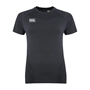 Canterbury Womens Seamless Tee - Blackened Marl - Front 