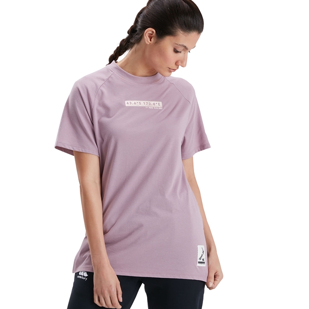 Canterbury Womens Boxy Tee - Elderberry - Model