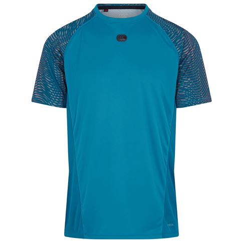 Canterbury Mens Superlight Graphic Training Tee - Blue Coral - F Canterbury Mens Superlight Graphic Training Tee - Blue Coral - F