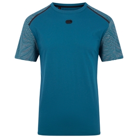 Canterbury Mens Polycotton Graphic Training Tee - Blue Coral - F