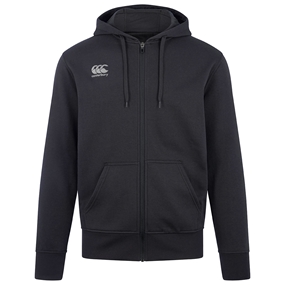 Canterbury Mens Full Zip Hoodie - Black - Front