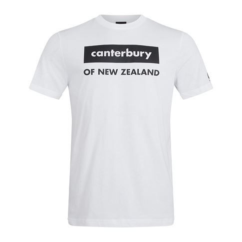 Canterbury Kids Graphic Tee - Black and Bright White - Front Canterbury Kids Graphic Tee - Black and Bright White - Front