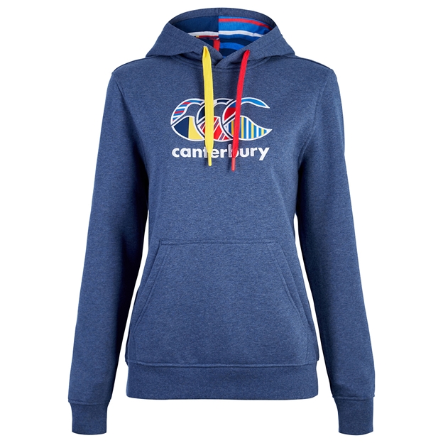 Canterbury Womens Uglies Pullover Hoodie - Denim Marl - Front