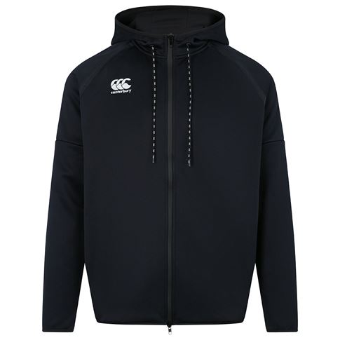 Canterbury Mens Pullover Tech Hoodie - Black - Front Canterbury Mens Pullover Tech Hoodie - Black - Front