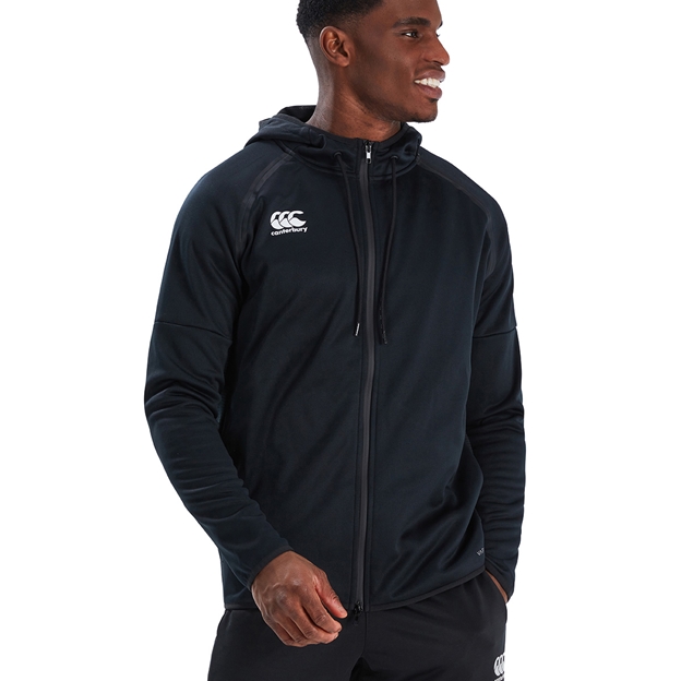Canterbury Mens Pullover Tech Hoodie - Black - Model Front