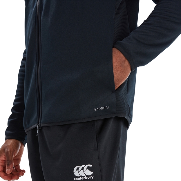 Canterbury Mens Pullover Tech Hoodie - Black - Pocket