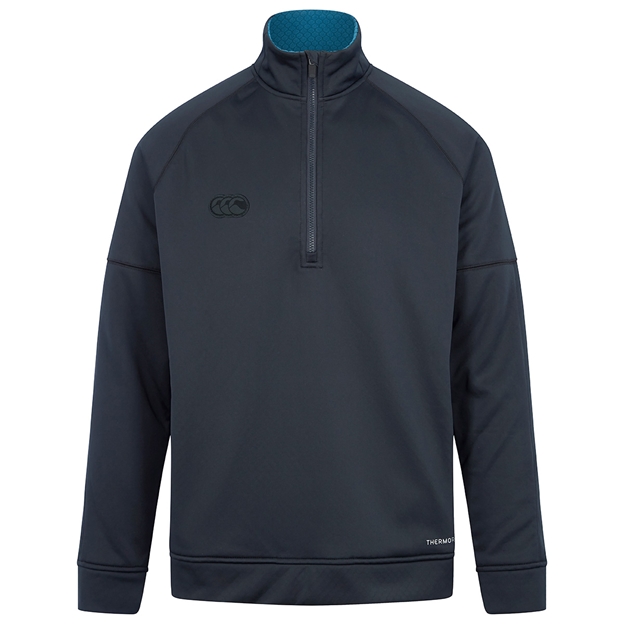 Canterbury Mens Thermoreg 1/4 Zip Fleece - Black - Front