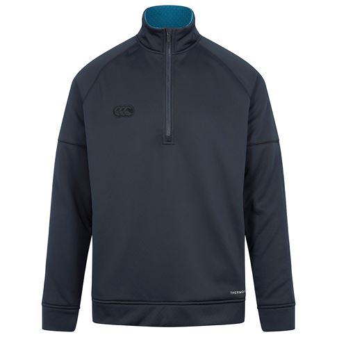 Canterbury Mens Thermoreg 1/4 Zip Fleece - Black - Front Canterbury Mens Thermoreg 1/4 Zip Fleece - Black - Front