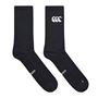 Canterbury Adults Mid Calf Grip Socks - Black - Front 