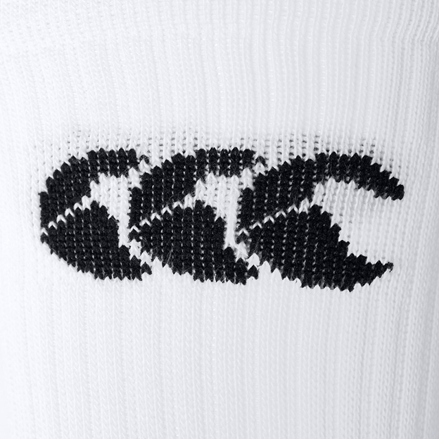 Canterbury Adults Mid Calf Grip Socks - Bright White - Logo