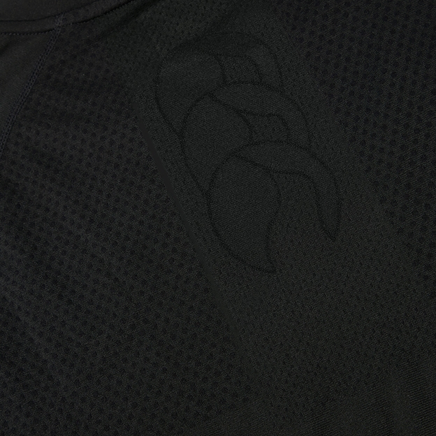 Canterbury Mens Seamless Training Tee - Black - Fabric Detail